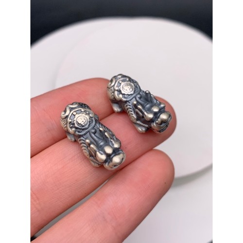 Пияо №63, Серебро, размер 23х10,5 мм, цена за 1 шт