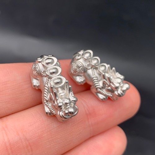 Пияо №58, Серебро, размер 23х10 мм, цена за 1 шт