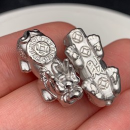 Пияо №61, Серебро, размер 22х9 мм, цена за 1 шт