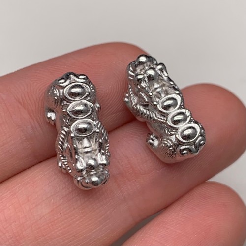 Пияо №60, Серебро, размер 18х8 мм, цена за 1 шт