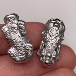 Пияо №57, Серебро, размер 24х10 мм, цена за 1 шт