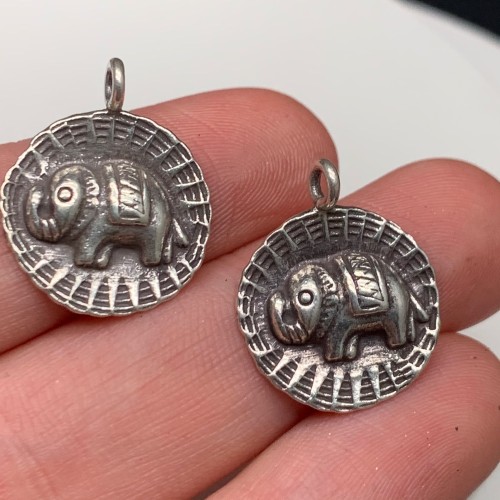 Подвеска, "Слон", тайское серебро, размер 18х2 мм, цена за 1 шт.
