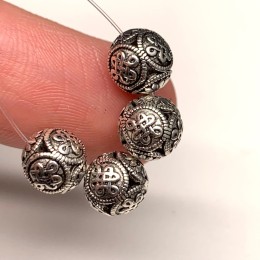 Бусина, тайское серебро, размер 8 мм, цена за 1 шт. 18043