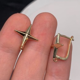 Швензы, латунь, цвет золото, размер 18х11 мм 18135