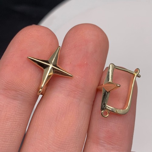 Швензы, латунь, цвет золото, размер 18х11 мм 18135