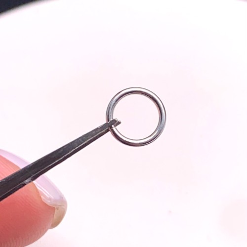 Колечки соединительные, запаянные, модель SS 925, размер 8х1 мм, цена за 1 шт.