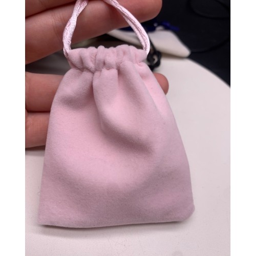 Мешочек, люкс, бархат, размер 9 х 7 см, розовый