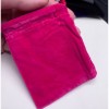 Мешочек, люкс, бархат, размер 9 х 7 см, ярко-розовый