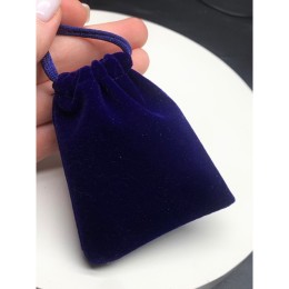 Мешочек, люкс, бархат, размер 9 х 7 см, синий
