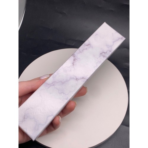 Подарочная коробочка, с ложементом, картонная, мраморная, размер 210х40х25 мм