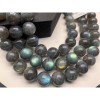 Каменные бусины, Лабрадор, 5А, люкс, шарик гладкий, 14 мм, длина нити 38 см