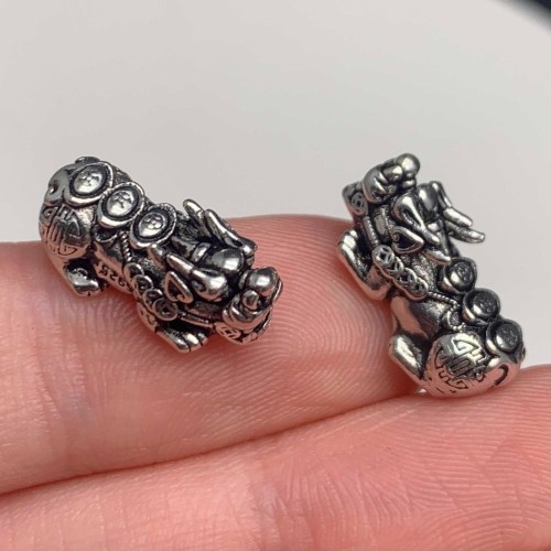 Пияо №68, серебро тайское, размер 16,5х7,5 мм, 1 шт