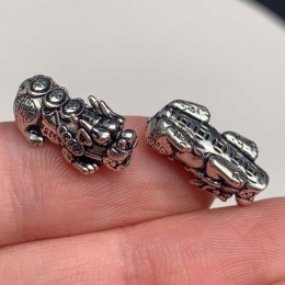 Пияо №68, серебро тайское, размер 16,5х7,5 мм, 1 шт