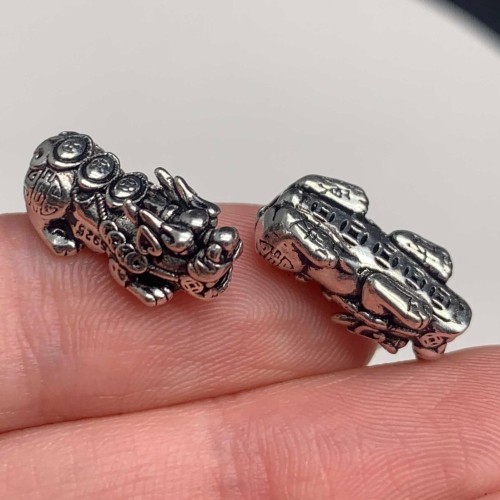 Пияо №68, серебро тайское, размер 16,5х7,5 мм, 1 шт