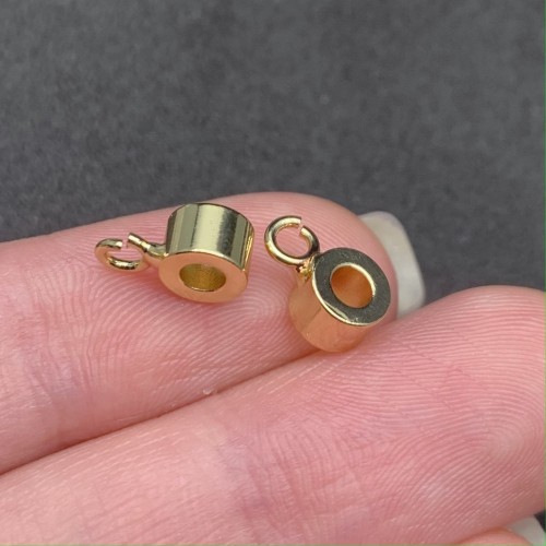 Бейл, латунь, цвет золото, размер 6х4 мм