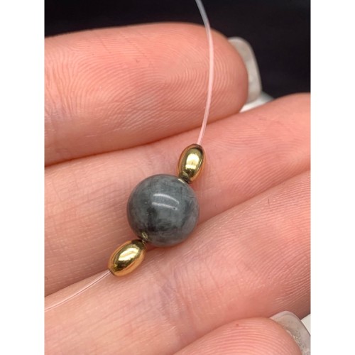 Бусина гладкая, разделитель, латунь, цвет золото, 3х5 мм, цена за 10 шт