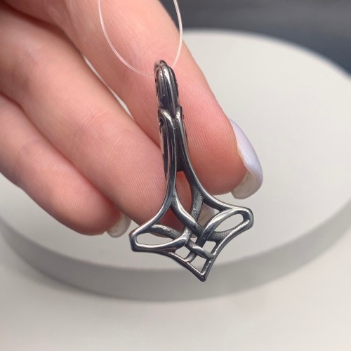 Подвеска, нержавеющая сталь, размер 39х22 мм