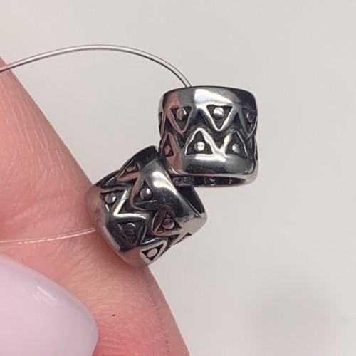 Бусина, разделитель, нержавеющая сталь, размер 8х7 мм