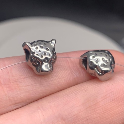 Бусина, разделитель, Гепард, нержавеющая сталь, размер 11х10 мм