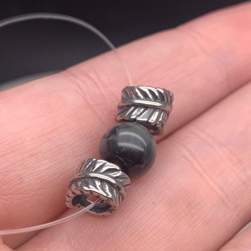 Бусина, разделитель, нержавеющая сталь, размер 9х6 мм