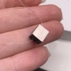 Бусина, разделитель, Куб, нержавеющая сталь, размер 8 мм