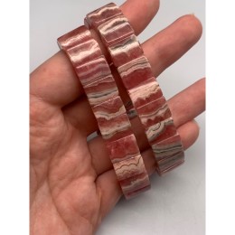 Браслет, Родохрозит, Люкс, размер 14,5х10 мм, 20 пластин