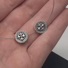 Разделитель, круглый, тайское серебро, размер 11х5 мм, цена за 1 шт.