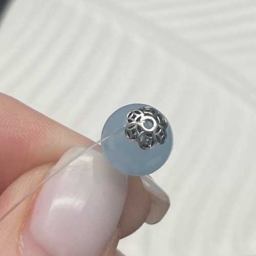 Шапочка, тайское серебро, размер 5,8х2 мм, цена за 1 шт.