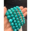 Каменные бусины, Амазонит люкс, (Россия), шарик гладкий, 10 мм, длина нити 19 см, на нити 20 бусин