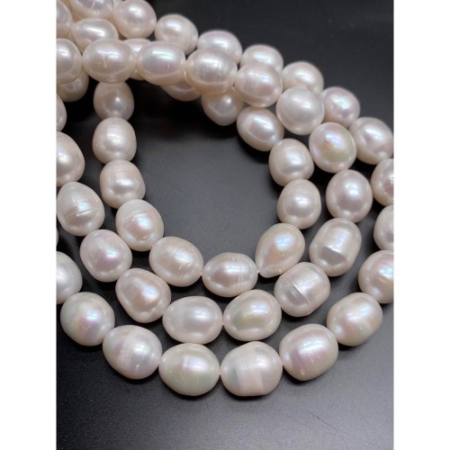 Каменные бусины, Жемчуг,11-12 мм, длина нити 38 см