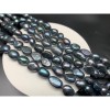 Каменные бусины, Жемчуг, черный, фриформы, 8 мм, длина нити 35-36 см