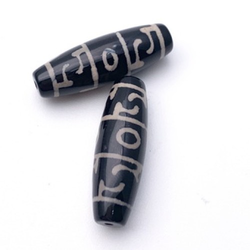 Бусина Дзи "511" из агата, Пурба, размер 30х10 мм, цена за 1 шт