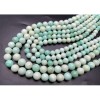 Каменные бусины, Хризопраз, экстра качество, люкс, шарик гладкий, 10 мм, длина нити 19 см