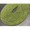 Каменные бусины, Хризолит (Перидот, Оливин), шарик огранка, 4 мм, длина нити 38 см
