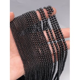 Каменные бусины, Шпинель, шарик гладкий, 3 мм, длина нити 38 см