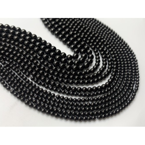 Каменные бусины, Шпинель, шарик гладкий, 4 мм, длина нити 38 см