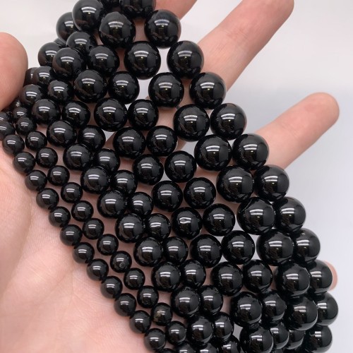 Каменные бусины, Шпинель, шарик гладкий, 10 мм, длина нити 19 см