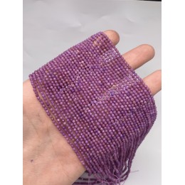 Каменные бусины, Фосфосидерит, шарик, ювелирная огранка, 2 мм, длина нити 38 см