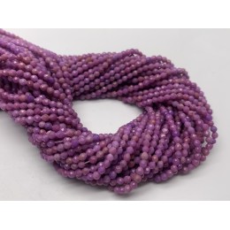 Каменные бусины, Фосфосидерит, шарик, ювелирная огранка, 2 мм, длина нити 38 см