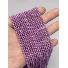 Каменные бусины, Фосфосидерит, шарик, ювелирная огранка, 3 мм, длина нити 38 см