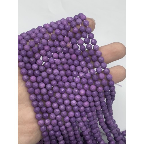 Каменные бусины, Фосфосидерит, шарик, ювелирная огранка, 6 мм, длина нити 38 см