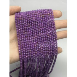 Каменные бусины, Фосфосидерит, рондель, ювелирная огранка, 4х2,5 мм, длина нити 38 см