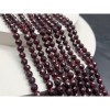 Каменные бусины, Гранат, шарик огранка, 6-6,5 мм, длина нити 38 см