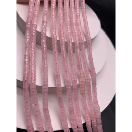 Каменные бусины, Розовый Кварц, шайба, 4х2 мм, длина нити 38 см
