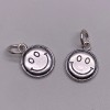Подвеска, "Смайл" (Улыбка), тайское серебро, размер 10,5х1,5 мм, цена за 1 шт.