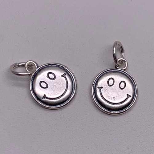 Подвеска, "Смайл" (Улыбка), тайское серебро, размер 10,5х1,5 мм, цена за 1 шт.