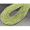 Каменные бусины, Хризолит (Перидот, Оливин), шарик огранка, 2 мм, длина нити 38 см