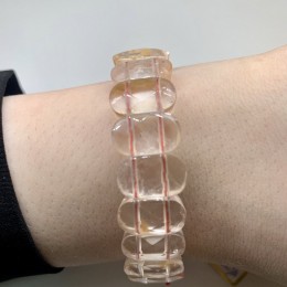 Браслет "Цитрин" 14,6x8,5 мм, 23 пластины