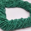 Каменные бусины, Малахит (Конго), люкс, шарик гладкий, 2 мм, длина нити 38 см