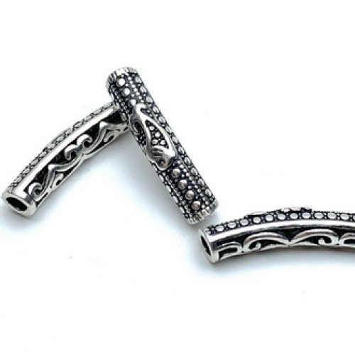 Бусина, тайское серебро, размер 21х4 мм, цена за 1 шт.